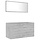 Badmöbel-Set 2-tlg. Betongrau 90 cm - 34% Rabatt - Ausgepackt & Neuwertig