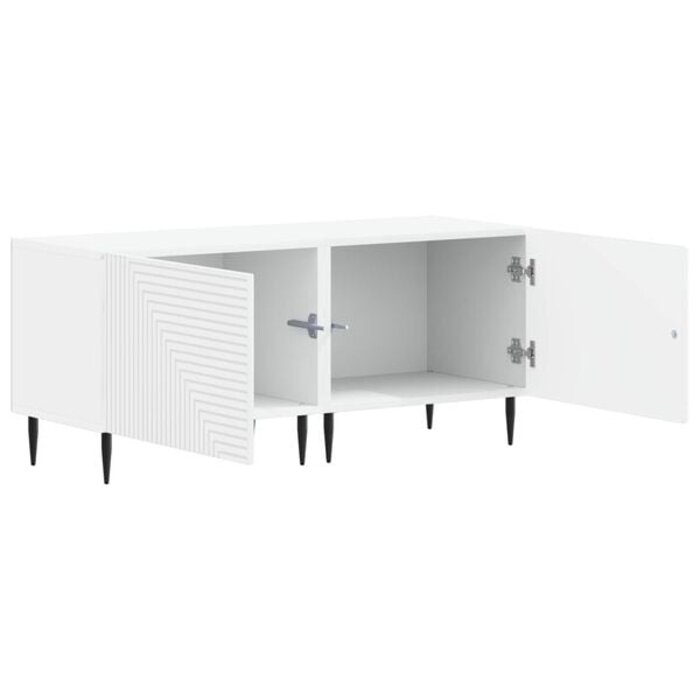 Vidaxl Modernes 2-teiliges TV-Schrank Set in Weiß - 34% Rabatt