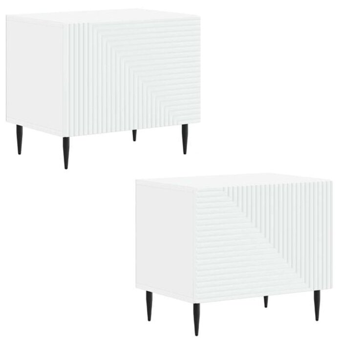 Vidaxl Modernes 2-teiliges TV-Schrank Set in Weiß - 34% Rabatt