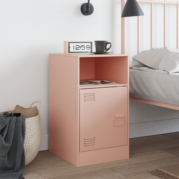 Vidaxl Design Nachttisch Stahl Rosa 34,5x39x62 cm - 34% Rabatt
