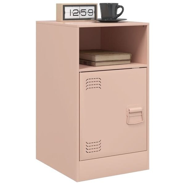 Vidaxl Design Nachttisch Stahl Rosa 34,5x39x62 cm - 34% Rabatt