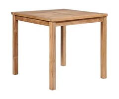 Vidaxl Gartentisch aus massivem Teakholz 80x80 cm - 41% Rabatt