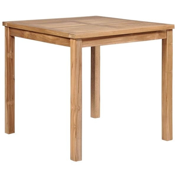 Vidaxl Gartentisch aus massivem Teakholz 80x80x77 cm - 35% Rabatt
