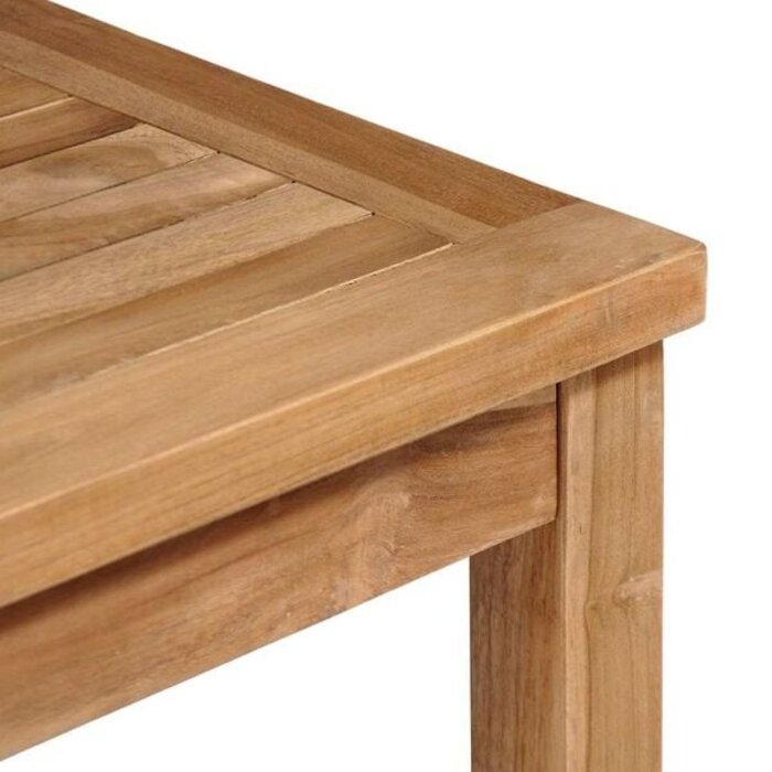 Vidaxl Gartentisch aus massivem Teakholz 80x80x77 cm - 35% Rabatt
