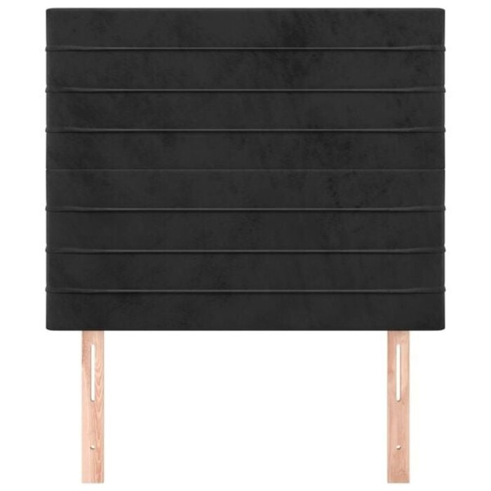 Vidaxl Samt-Kopfteil 90x128cm Schwarz - 33% Rabatt
