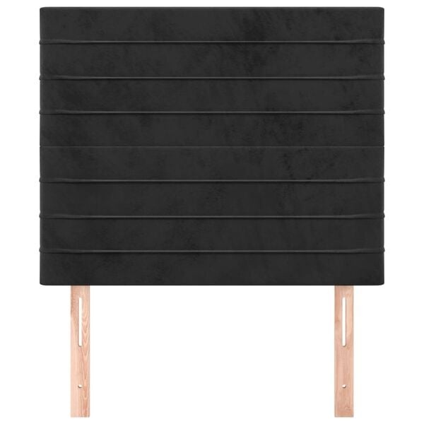Vidaxl Samt-Kopfteil 90x128cm Schwarz - 33% Rabatt