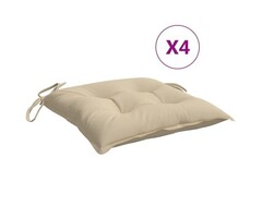 Vidaxl 4er-Set Palettenkissen 50x50x7 cm Beige - 32% Rabatt