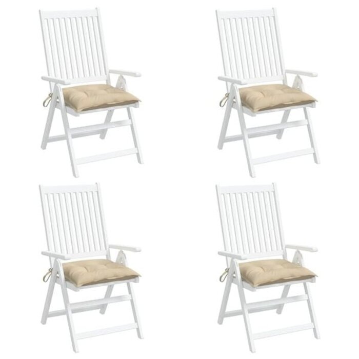 Vidaxl 4er-Set Palettenkissen 50x50x7 cm Beige - 32% Rabatt