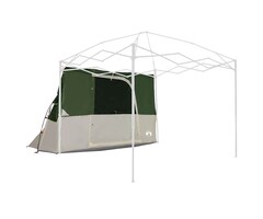 Vidaxl Großes Campingzelt 280x220x176 cm - Grün/Schwarz - 43% Rabatt