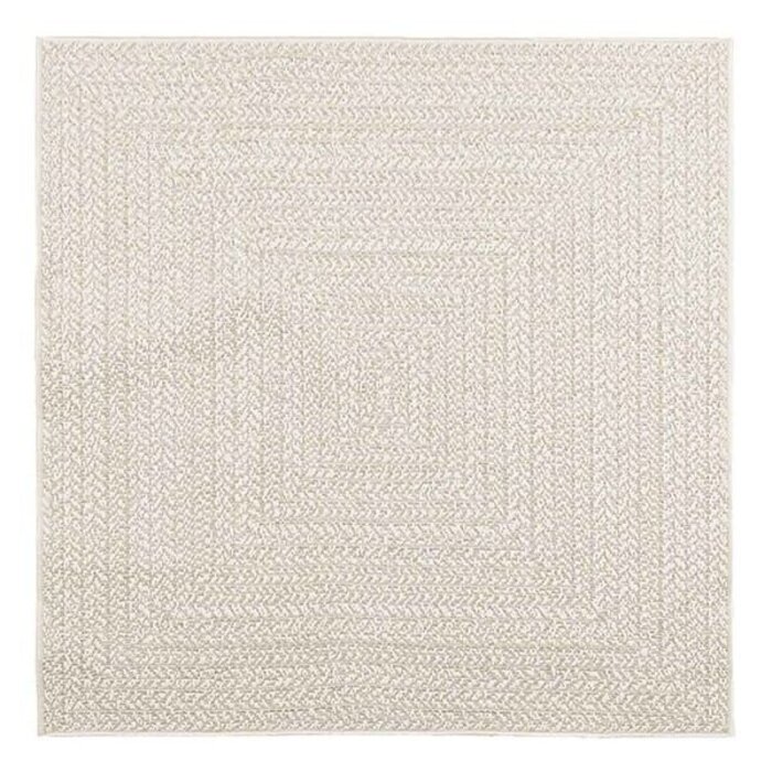 Vidaxl Outdoor-Teppich ZIZUR 120x120 cm Creme Jute-Optik - 32% Rabatt