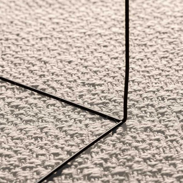 Vidaxl Outdoor-Teppich ZIZUR 120x120 cm Creme Jute-Optik - 32% Rabatt