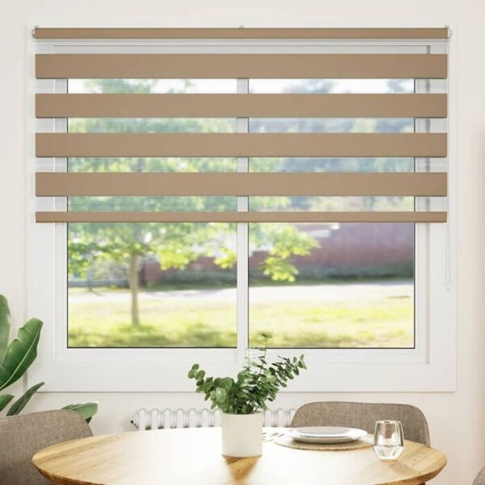 Vidaxl Doppelrollo 155x150 cm Sandbraun - 32% Rabatt auf Retourenware