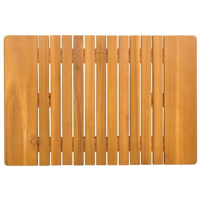Vidaxl Badematte aus massivem Akazienholz 59 x 40 cm - 31% Rabatt