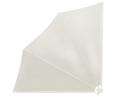 Vidaxl Klappbarer Balkonfächer 140x140 cm Crème - 31% Rabatt