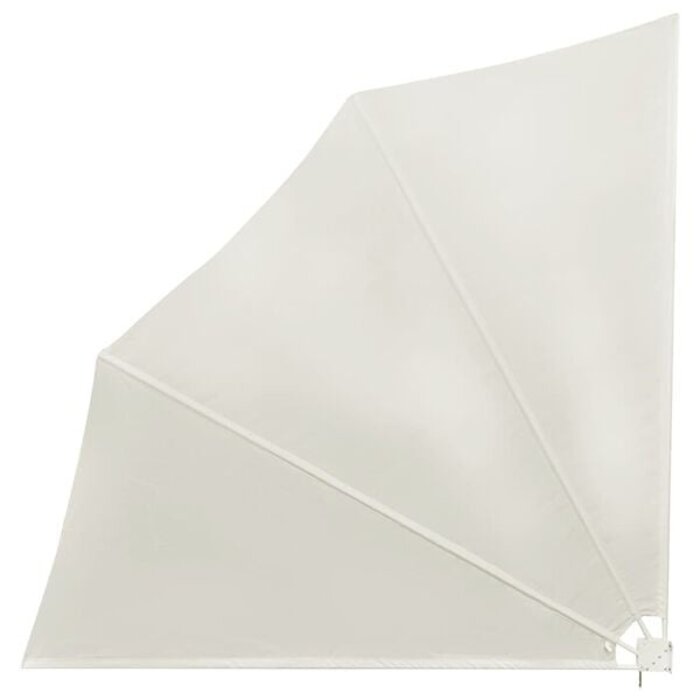 Vidaxl Klappbarer Balkonfächer 140x140 cm Crème - 31% Rabatt