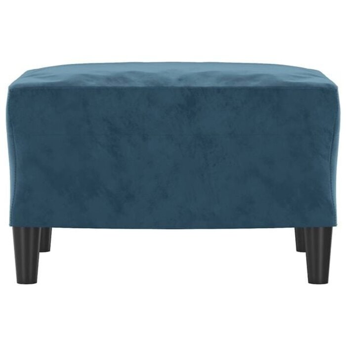 Vidaxl Polsterhocker aus blauem Samt - 60x50x41 cm - 33% Rabatt