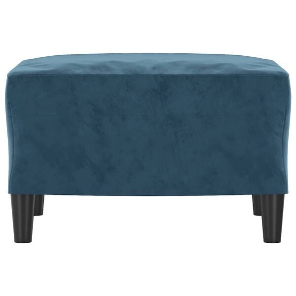 Vidaxl Polsterhocker aus blauem Samt - 60x50x41 cm - 33% Rabatt