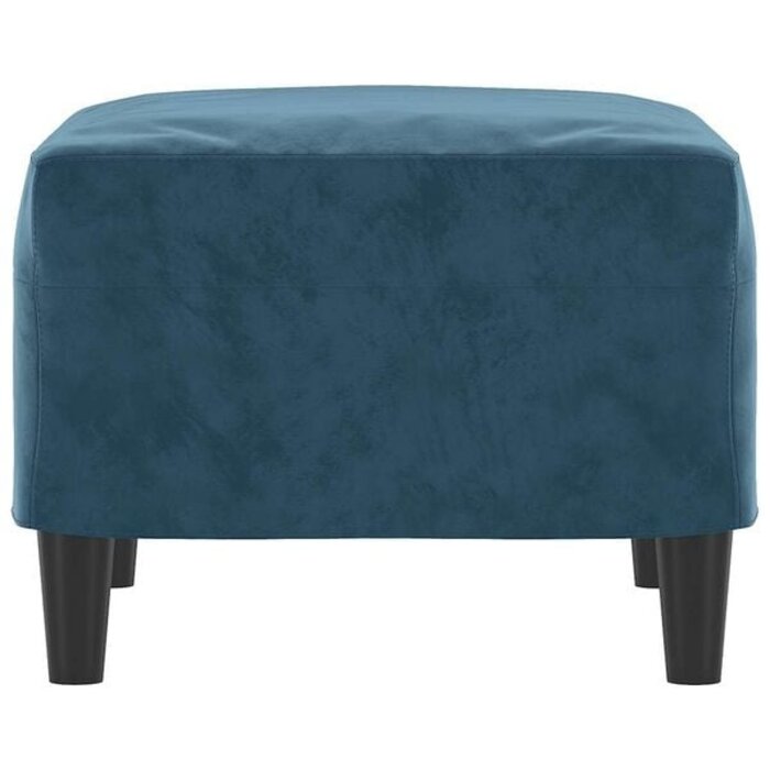 Vidaxl Polsterhocker aus blauem Samt - 60x50x41 cm - 33% Rabatt