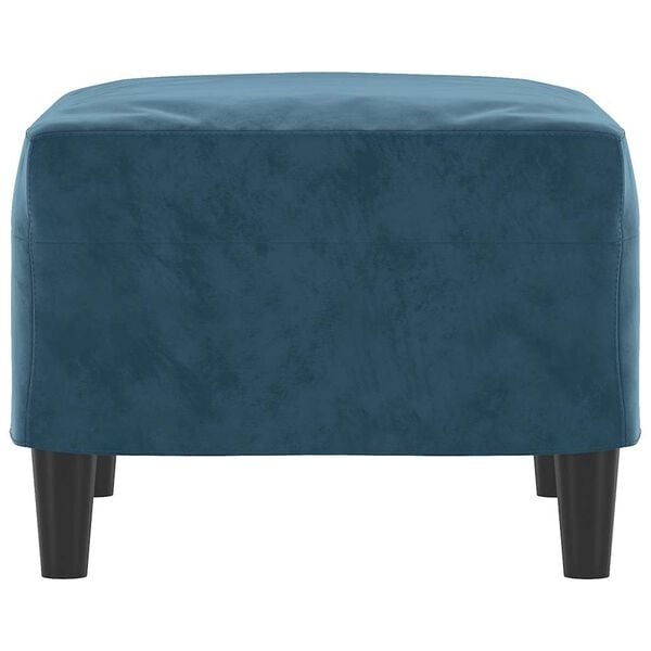 Vidaxl Polsterhocker aus blauem Samt - 60x50x41 cm - 33% Rabatt