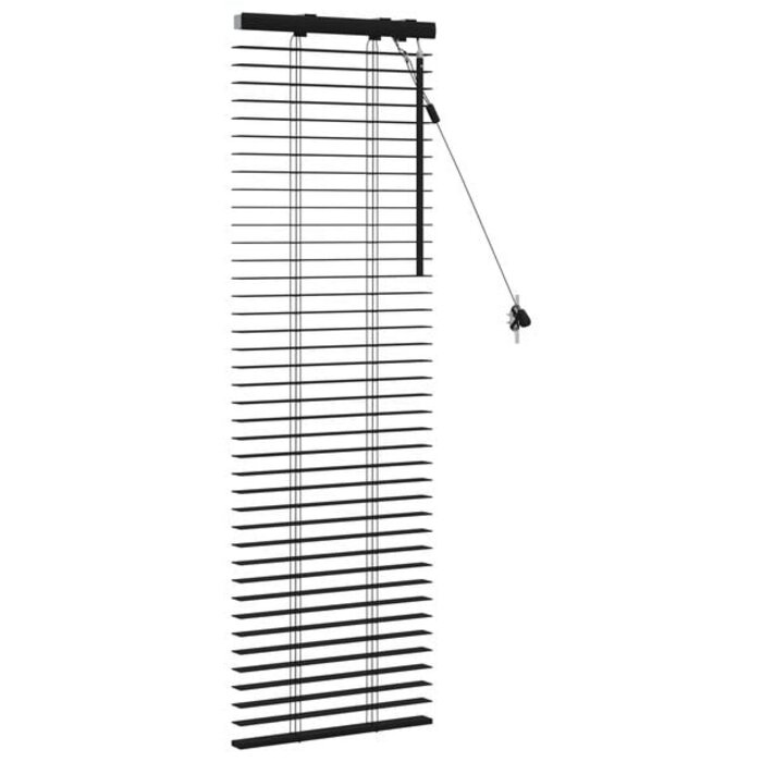 Vidaxl Paulownia Holz-Jalousie Schwarz 45x130 cm - 31% Rabatt
