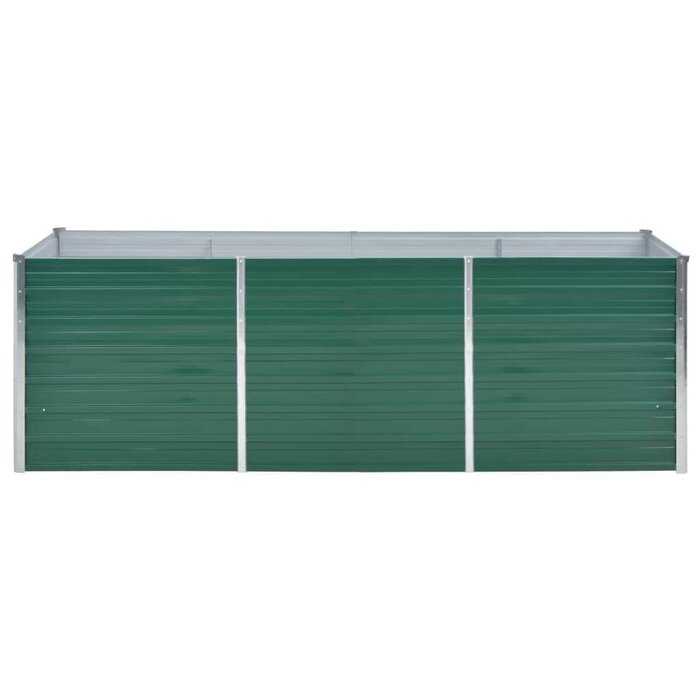 Vidaxl Großes Hochbeet 240x80x77 cm verzinkter Stahl Grün - 34% Rabatt