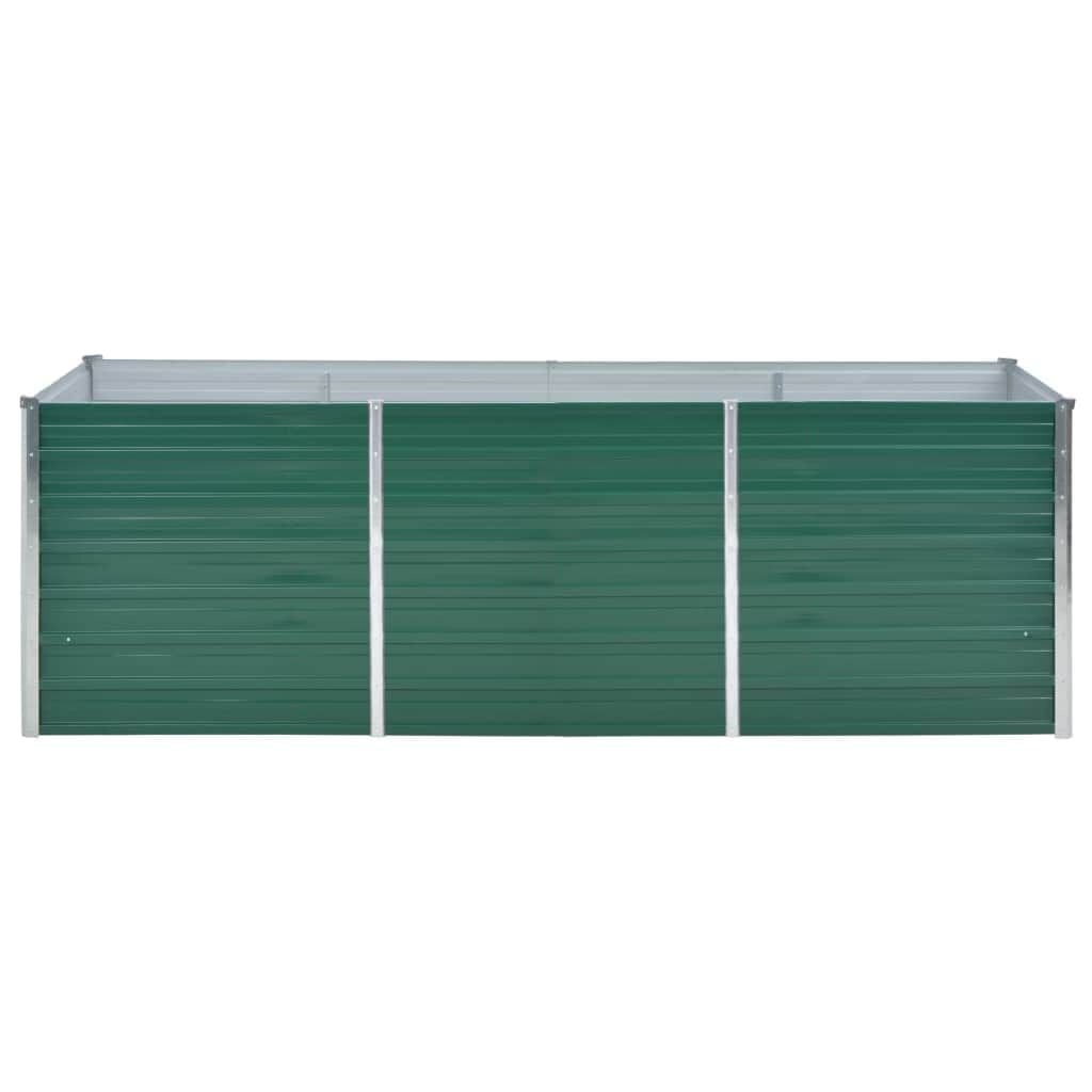 Vidaxl Großes Hochbeet 240x80x77 cm verzinkter Stahl Grün - 34% Rabatt