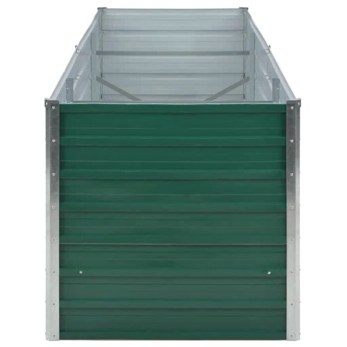 Vidaxl Großes Hochbeet 240x80x77 cm verzinkter Stahl Grün - 34% Rabatt