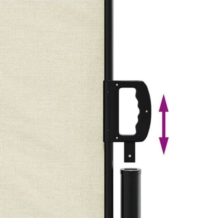 Vidaxl Ausziehbare Seitenmarkise 120x500 cm Creme - 34% Rabatt
