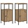 2er Set Nachtschränke Artisan-Eiche 41x31x80 cm - 34% Rabatt
