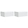 Wand-Nachtschrank Set 2er-Set Weiß 49x34,5x20cm Holzwerkstoff - 34% Rabatt