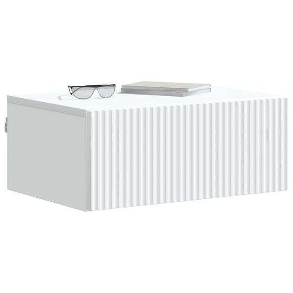 Vidaxl Wand-Nachtschrank Set 2er-Set Weiß 49x34,5x20cm Holzwerkstoff - 34% Rabatt