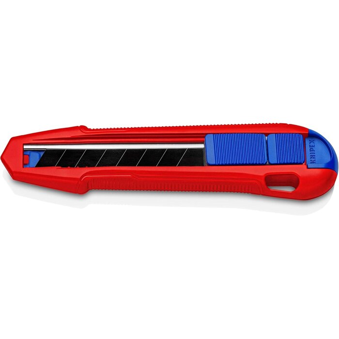 Universalmesser 18 mm mit Stabilisierungsschiene, Blau - 25% Rabatt