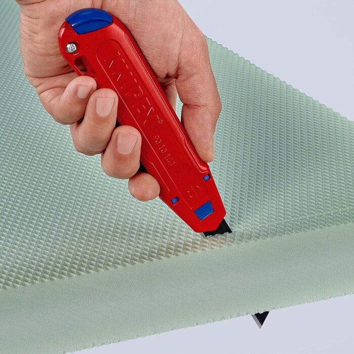 Universalmesser 18 mm mit Stabilisierungsschiene, Blau - 25% Rabatt