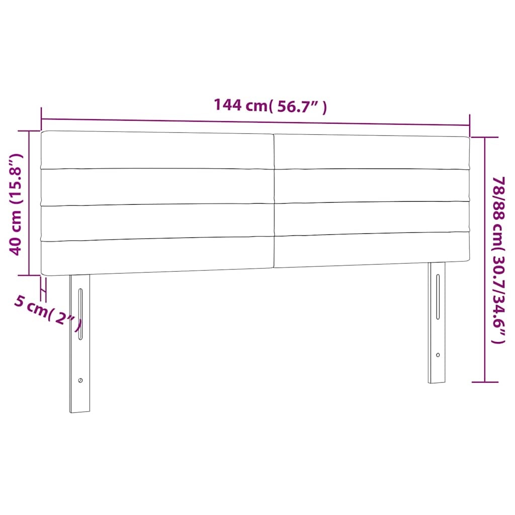 Vidaxl 2er-Set Kopfteil Samt Schwarz 72x88 cm - 32% Rabatt