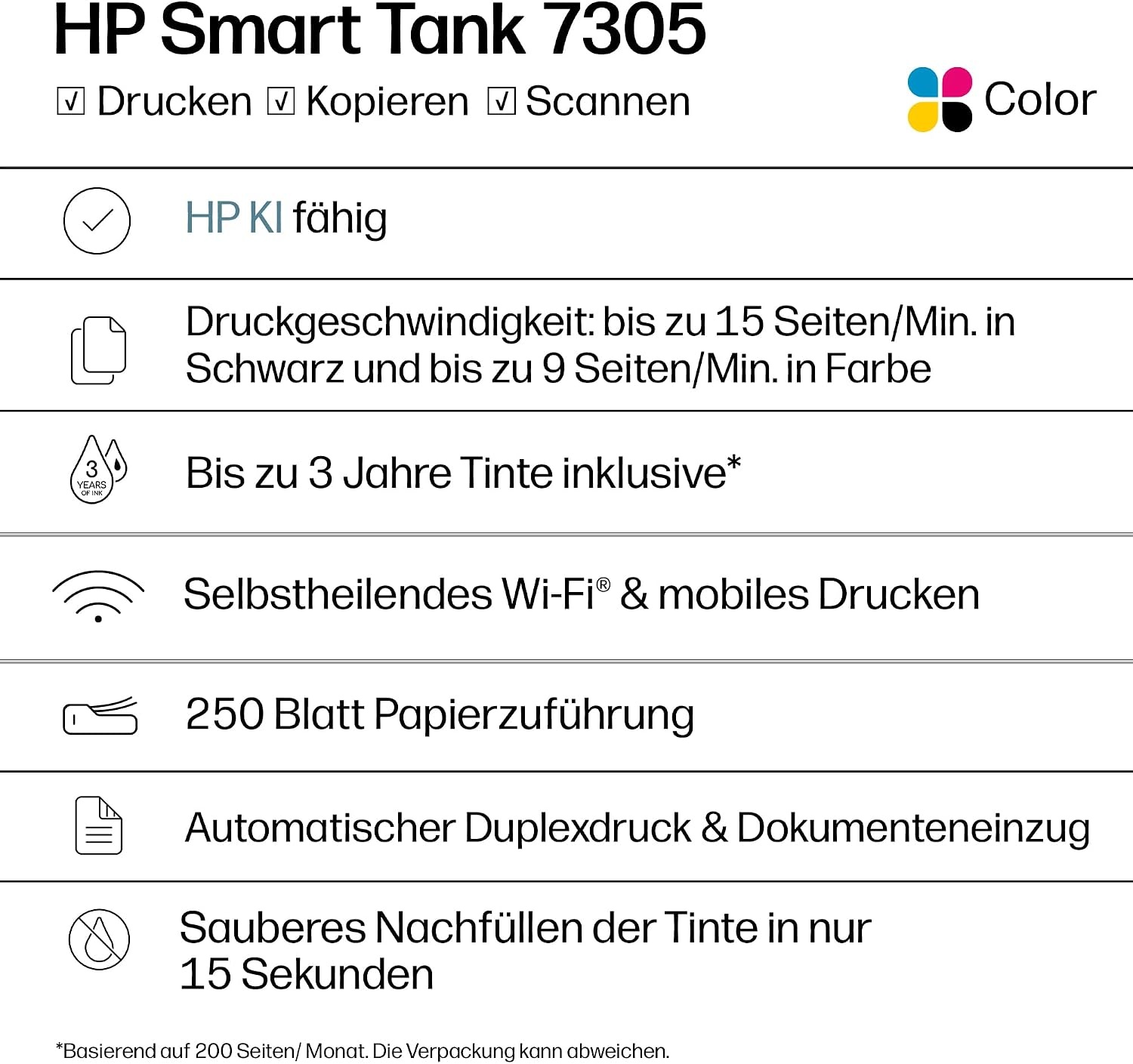 Amazon 3-in-1 Multifunktionsdrucker mit Tintentank - 30% Rabatt