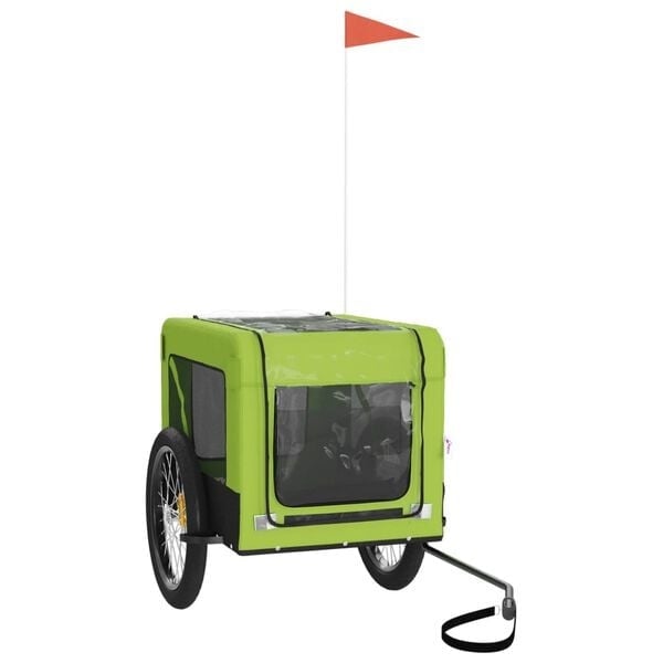 Vidaxl Hundefahrradanhänger Grün/Schwarz - 34% Rabatt - Top Zustand