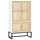 Hochschrank 70x35x125 cm in Weiß - Skandinavisches Design - 35% Rabatt