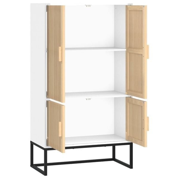 Vidaxl Hochschrank 70x35x125 cm in Weiß - Skandinavisches Design - 35% Rabatt