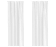 Vidaxl Verdunkelungsvorhänge 2er-Set 245x140cm Reinweiß - 38% Rabatt