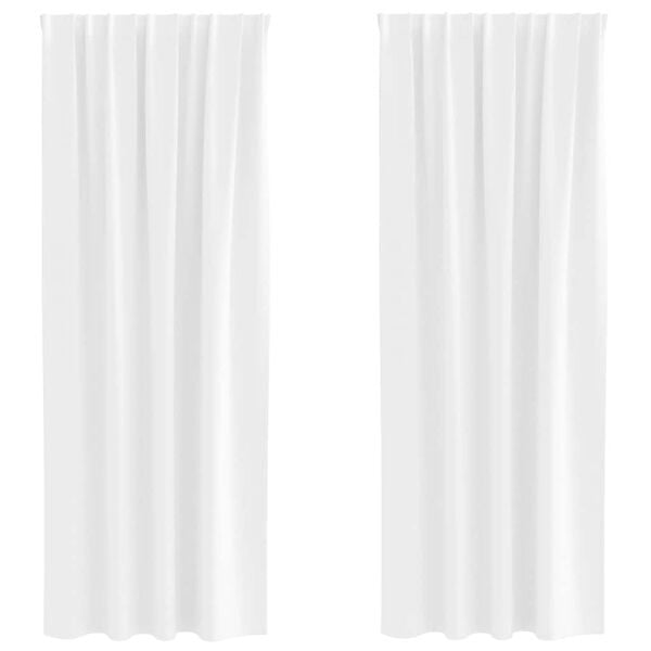Vidaxl Verdunkelungsvorhänge 2er-Set 245x140 cm Reinweiß - 32% Rabatt