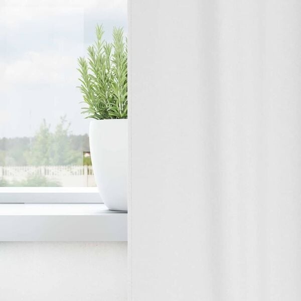Vidaxl Verdunkelungsvorhänge 2er-Set 245x140 cm Reinweiß - 32% Rabatt