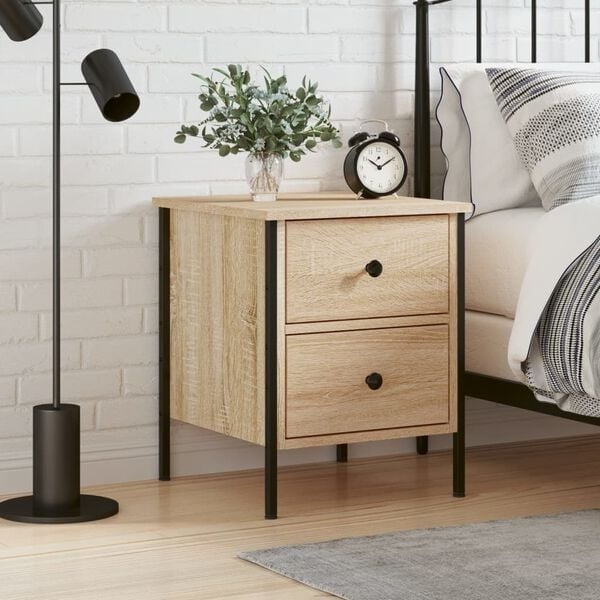 Vidaxl Nachtschrank Sonoma-Eiche 40x42x50 cm - 32% Rabatt