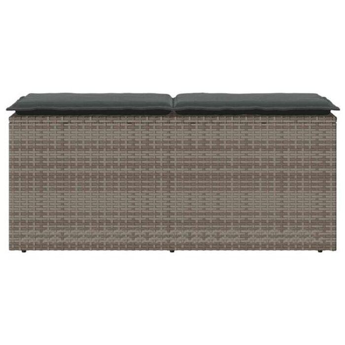 Vidaxl Gartenbank mit Kissen 110x40x44 cm Grau - 34% Rabatt auf Retoure