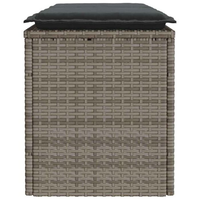 Vidaxl Gartenbank mit Kissen 110x40x44 cm Grau - 34% Rabatt auf Retoure