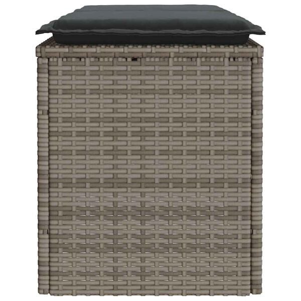 Vidaxl Gartenbank mit Kissen 110x40x44 cm Grau - 34% Rabatt auf Retoure