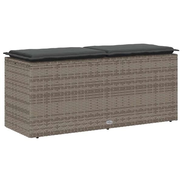 Vidaxl Gartenbank mit Kissen 110x40x44 cm Grau - 34% Rabatt auf Retoure