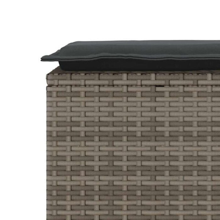 Vidaxl Gartenbank mit Kissen 110x40x44 cm Grau - 34% Rabatt auf Retoure