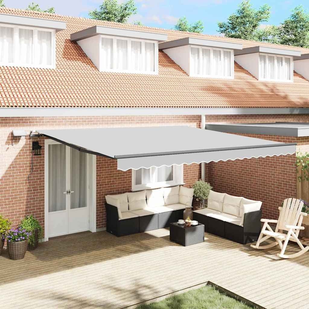 Vidaxl Ausfahrbarer Markisenrahmen 400x350 cm Aluminium Antrazit - 35% Rabatt