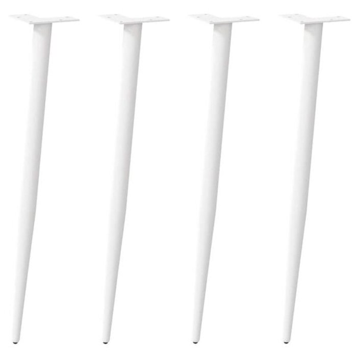 Vidaxl Konische Konsolentischbeine Weiß 72-73 cm - 4er-Set - 33% Rabatt