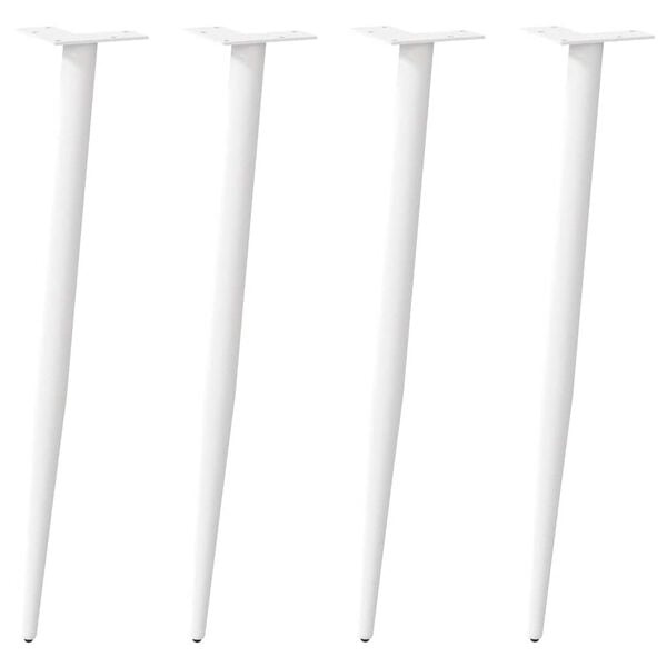 Vidaxl Konische Konsolentischbeine Weiß 72-73 cm - 4er-Set - 33% Rabatt
